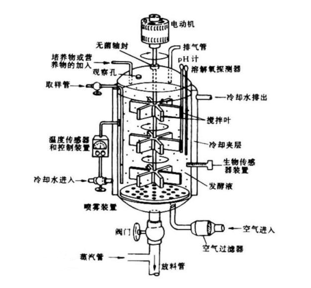 生物發酵罐組成部件 生物發酵罐組成部件